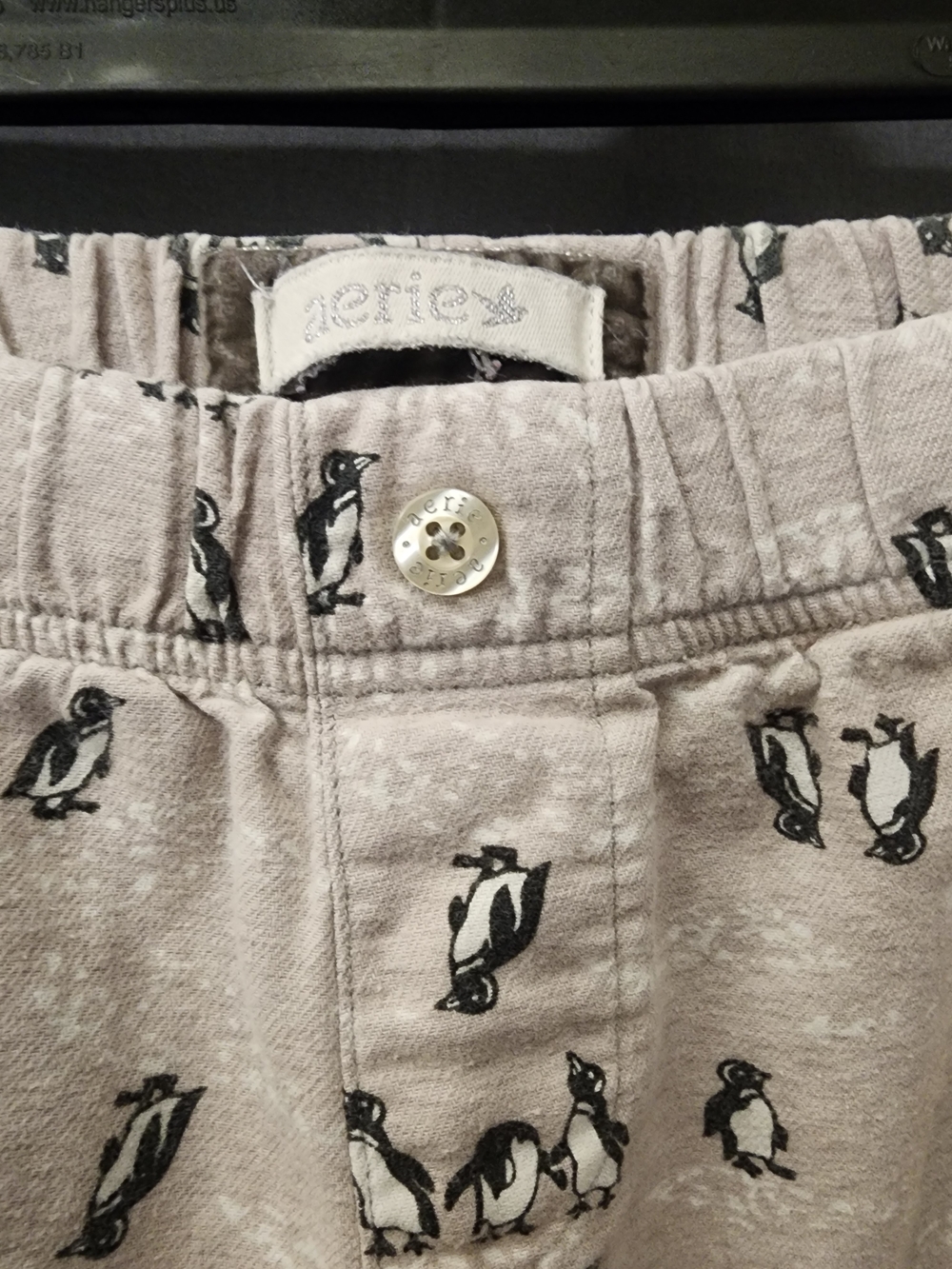 Aerie Penguin Print Pajama Pants Gray Lounge Sleepwear Women’s Small